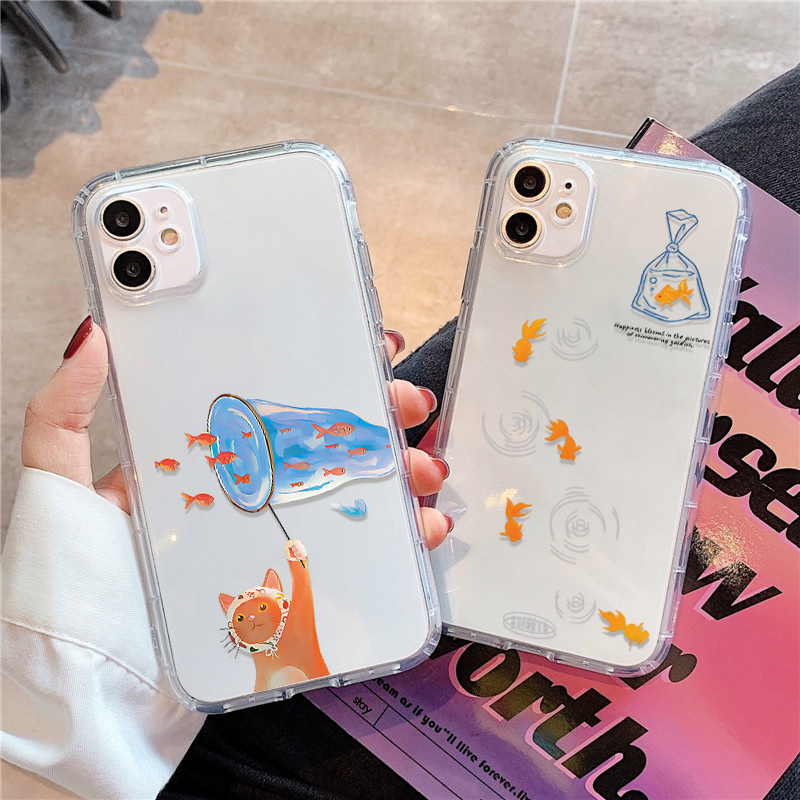 Phone Case Clear - Funda de teléfono transparente con bonitos