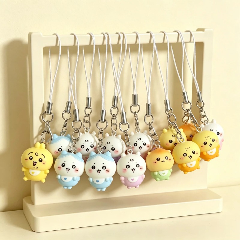 Phone Accessories For Girls - Llavero de resina Chiikawa Hachiware Momonga,