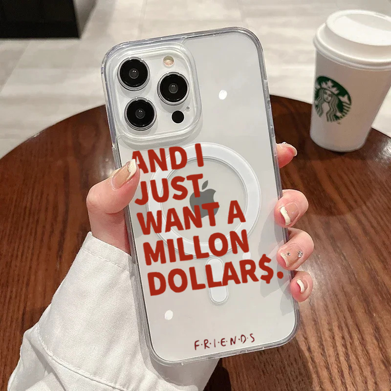 Phone Case Clear - Funda con frases abstractas a la