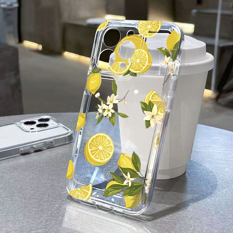Phone Case Clear - Funda de teléfono transparente con flor