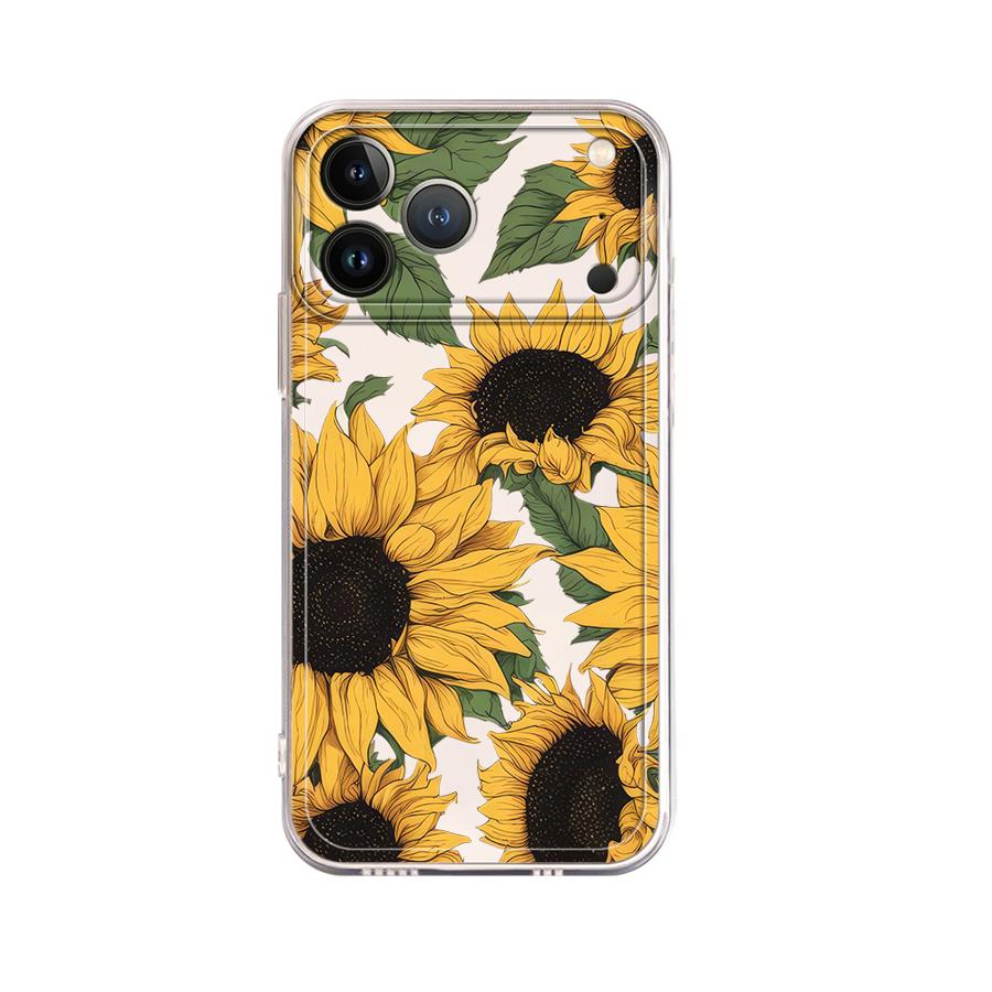 Funda con Diseño de Girasoles  - Phone Case Clear reseña y precio