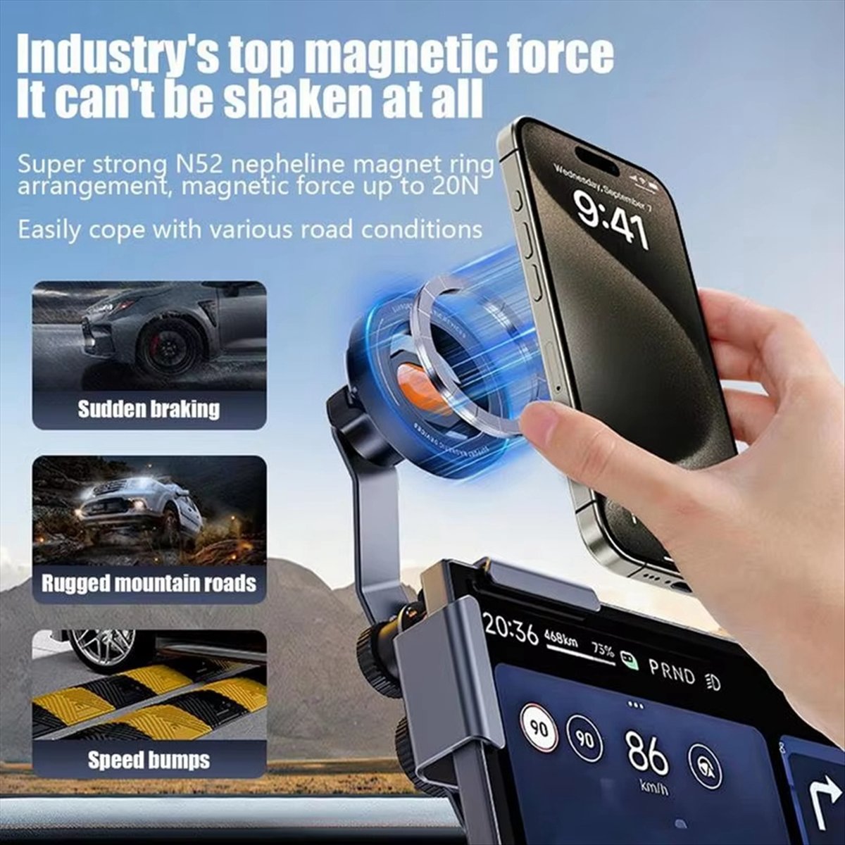 Soporte ajustable para teléfon - Phone Accessories For Your Car reseña y precio